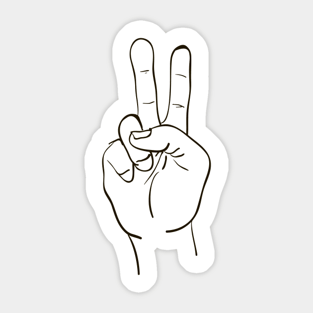 Peace Sticker by Olga Berlet